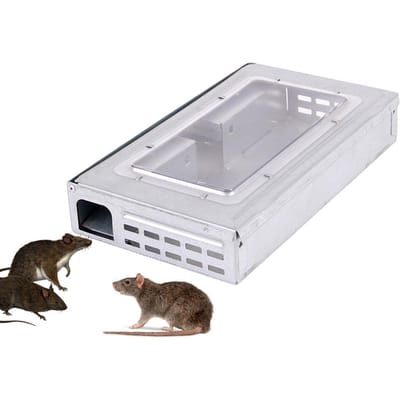 Piège à souris ménager grand automatique continu réutilisable pièges à rats attrapeur tueur souris gray
