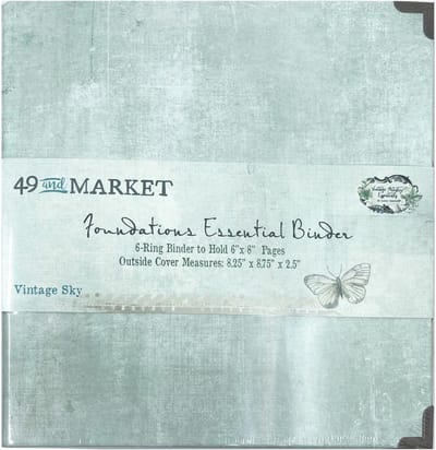 49 And Market Vintage Sky Foundations Essentials Binder (VAE33980)