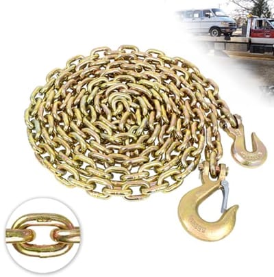 Zware ketting transportband 3/8 inch x 8 voet met grijper en draaghaken