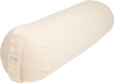 Yoga bolster eco linnen naturel rond - Pure