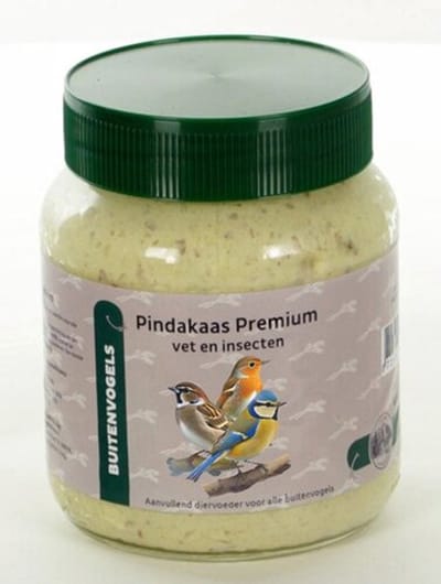 Pindakaas voor tuinvogels Insecten & Vet – Premium glas | energierijke vogeltraktatie