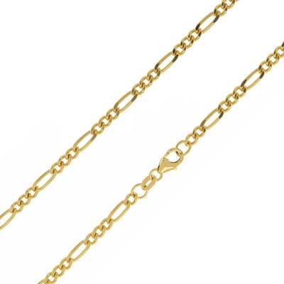 Cavill - 375 Geelgouden Figaro Ketting - 9K Geelgoud - 45 cm - Lichte, Elegante Ketting Vrouw - Fijne Gouden Sieraden Met Karabijnsluiting