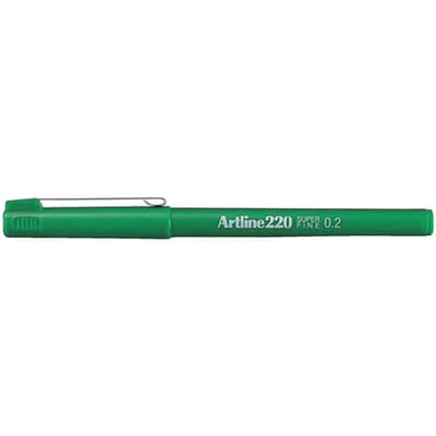 Fineliner Artline 220 rond super fijn groen