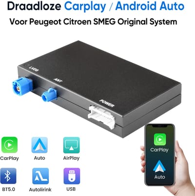 Geschikt voor Peugeot Citroen DS MRN SMEG 2013-2016 Draadloos CarPlay, Android Auto plug-and-play