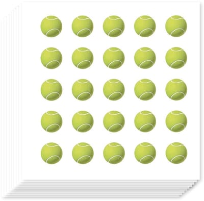 Dailygoods- Tenniscartoonstickers 500 stuks - Sportstickers - Zelfklevend - Knutselen - Planner - Voor schoolkluisvakken