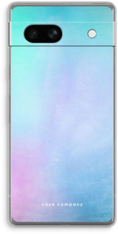 Case Company® - Hoesje geschikt voor Google Pixel 7A hoesje - Mist pastel - Soft Cover Telefoonhoesje - Bescherming aan alle Kanten en Schermrand
