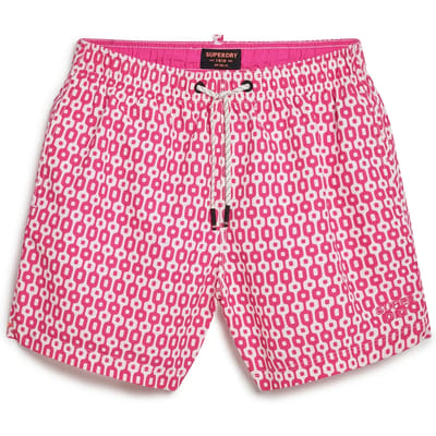 Superdry - Gerecyclede zwemshort met print - 38 cm - Heren - Zwembroeken