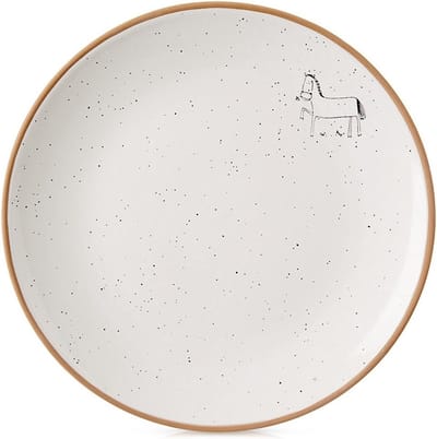 Dessertbord Keramiek Beige 20 cm - Taart Bordjes - Bord - Ontbijtbord - Borden