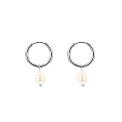 Bijoutheek Oorhanger Zoetwater Parel Zilver