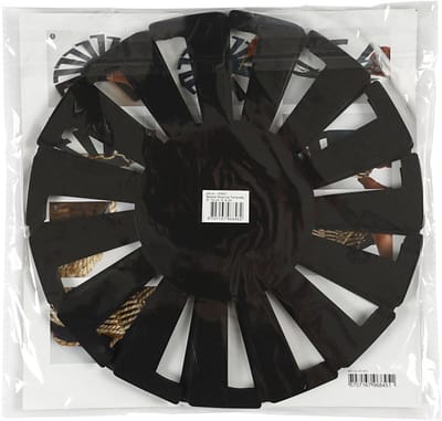 Sjabloon Mand weven, H: 8 cm, d 14 cm, zwart, 10 stuk/ 1 doos