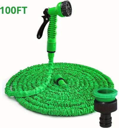 Livano Tuinslang Flexibel - Tuinslangen - Haspel - Spuitpistool - 30 Meter - Groen