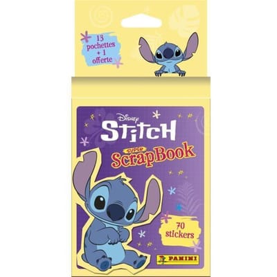 Blister van 13 zakjes + 1 gratis - PANINI - STITCH 2 - MIJN SUPER SCRAPBOOK - 70 stickers schoon