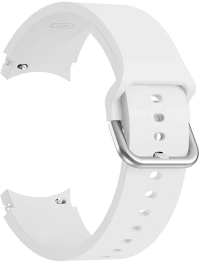 DrPhone Samsung Galaxy S3 / Watch 46mm Horlogeband – Siliconen band – Metalen gesp – 22mm - Wit