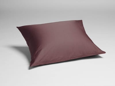 Yumeko kussensloop katoensatijn roze bruin 50x60 - Bio, eco & fairtrade - 1 stuk