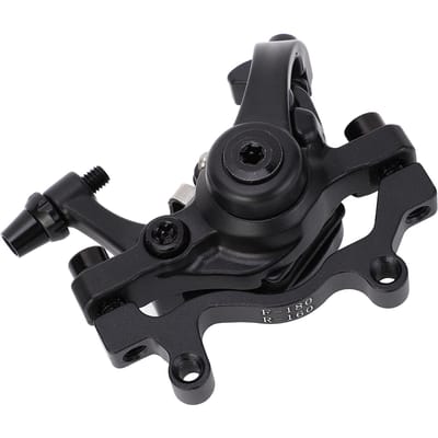 Professionele dubbelzijdige schijfremklauw van aluminiumlegering voor mountainbikes en racefietsen.