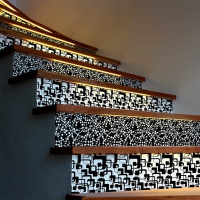 Zelfklevende stickers voor traptreden en stootborden - JARL - 2 stroken 20x140cm