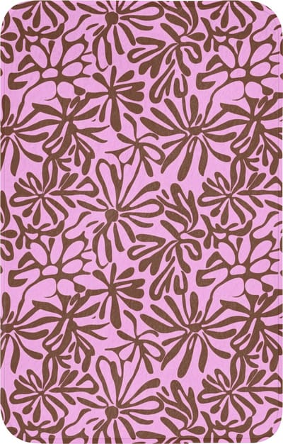 WC mat 50x80 cm - Antislip - Organisch - Patroon - Roze - Toiletmat - Vloermat - Douchemat - Toilet tapijt - Toiletmatten