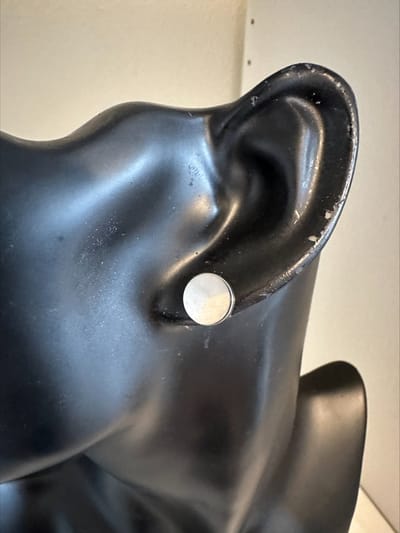 Zilverkleurige platte oorknoppen 1.0 diameter | | Make up | Parfum | Moederdag | Verjaardagscadeau| Cadeautje| Valentijnsdag| Kado | sieraden | vaderdag | oorbellen | oorsieraden