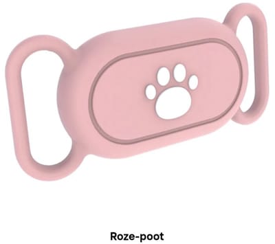 Samsung SmartTag2 Hoesje Hond & Kat – Waterdicht Siliconen Halsband Houder – Anti Verlies – Geschikt voor Alle Halsbanden Roze