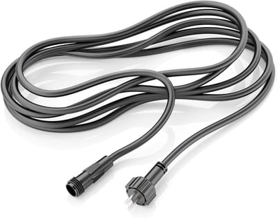 Verlengkabel - NEMO systeem kabel - Buitenverlichting - IP44 spatwaterdicht - 3 meter - Zwart