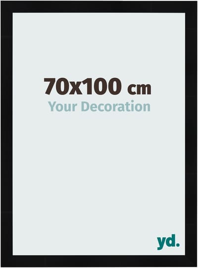 Your Decoration - Fotolijst 70x100 cm - MDF - Zwart Hoogglans - Pisa
