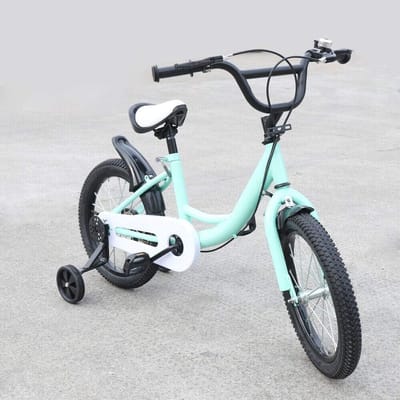 Kinderfiets - Jongens Meisjesfiets - Leren Fietsen - Verstelbaar Frame - 16 Inch - Groen