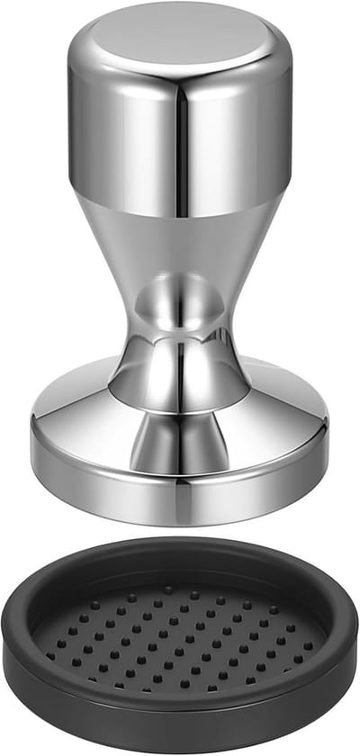 Professionele Espresso Tamper 51mm Roestvrij Staal met Siliconen Kussen | Perfect Gelijkmatige Koffie