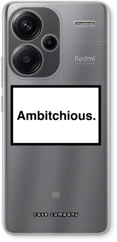 Case Company® - Hoesje geschikt voor Xiaomi Redmi Note 13 Pro plus hoesje - Ambitchious - Soft Cover Telefoonhoesje - Bescherming aan alle Kanten en Schermrand