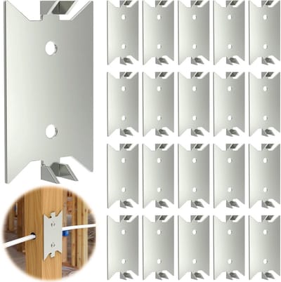 100 Stuks Anti-Nagel Beschermplaten voor Houten Noppen - Draad- en Kabelbescherming