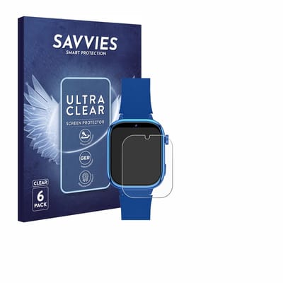 Savvies - Screenprotector voor whraills Kids Smartwatch - Folie Beschermfolie transparant 6 Stuks