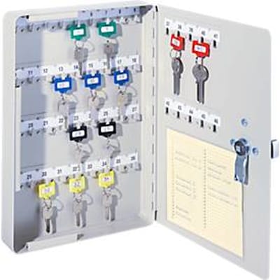 Sleutelkast, elektronisch slot, 46 haken, lichtgrijs