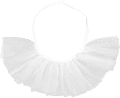 Tulle Kraag Clown Kostuum in Victoriaanse Stijl - Rimpel Mesh Kraag voor Podiumoptredens en Cosplay Kleding
