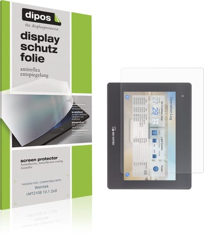 dipos – 2x Matte Beschermfolie geschikt voor Weintek cMT2108 10.1 Zoll | Krasbestendige & antireflecterende Screenprotector Ultra-Thin