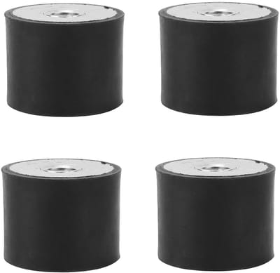 Rubberen Anti-Vibratie Isolatoren met Binnengewinde M10, 4 Stuks, Vibration Demping voor Machines en Apparatuur, Geluidsreductie en Stabiliteit