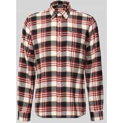 Slim fit vrijetijdsoverhemd van puur katoen