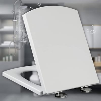 Toiletbril - WC Deksel - Badkamer Vernieuwen - Softclose Mechanisme - Universeel - Wit