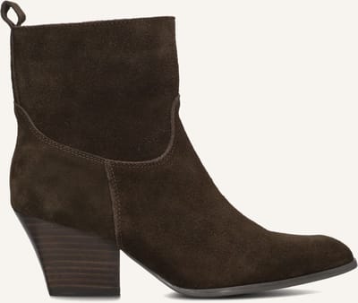 Notre-V Shn80672 Enkellaarsjes - Enkelboots met rits - Dames - Bruin - Maat 42
