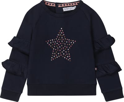 Dirkje - Meisjes sweater - Navy- Maat 62