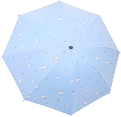 VHV-Paraplu Opvouwbaar - 8-Bons Windbestendige Stormparaplu - Compacte Zon en Regen Paraplu - Sneldrogend - Voor Dames en Heren-Blauw