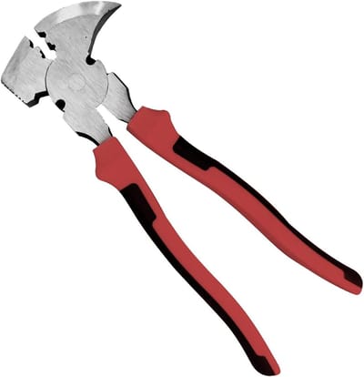 Multifunctionele Tang - Hegtang Nageltrekker - Hekken Bouwen - Robuuste Snijkant - 28 cm - Rood