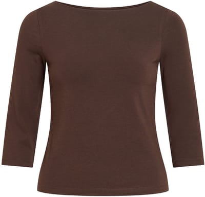 VILA top met 3/4-mouwen VIEMILIE Boothals