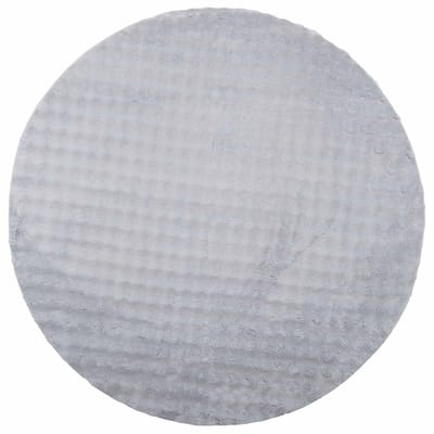 vidaXL - Vloerkleden - Rond - SIROLO - Grijs - Ø - 120 - CM - Polyester