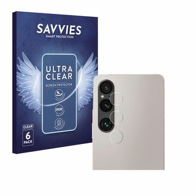 Savvies - Screenprotector voor Sony Xperia 1 V (ALLEEN Camera Lens) - Folie Beschermfolie transparant 6 Stuks