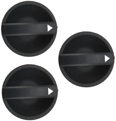 Klimaatcontroleknop Set - Temperatuurknoppen - Auto Interieur - Duurzame ABS Constructie - 3 Stuks - Zwart
