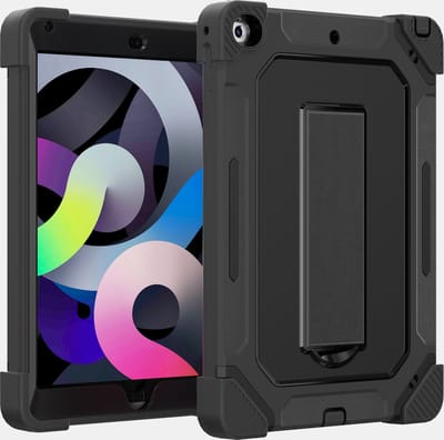 Hoes Back Cover Geschikt Voor iPad Pro 9.7 2016 - 360 Bescherming Hoesje - Shockproof Case Cover - Met Standaard - iPad Standaard Extra Stevig - Schokbestendig - Zwart