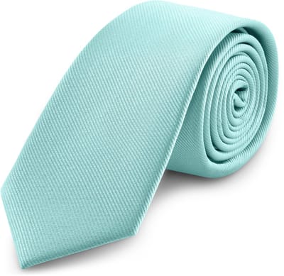 Babyblauwe Grosgrain Stropdas van 8 cm