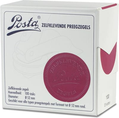 Zegeletiketten | Bordeaux | Ø52mm