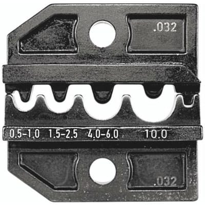 Rennsteig Werkzeuge Crimp-Einsatz 0,5 -10,0mm für Crimp-Systemzange 624 032 3 0 Krimpinzetstuk Ongeïsoleerde kabelschoenen, Ongeïsoleerde connectoren