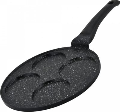 Hezberg 26cm Pannenkoek En Crêpepan Met Marmeren Coating - 4 Gleuven