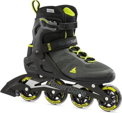 Inline Skates - Skeelers - Fitness en recreatie - Comfortabele pasvorm - 80mm wielen - Zwart/Lime